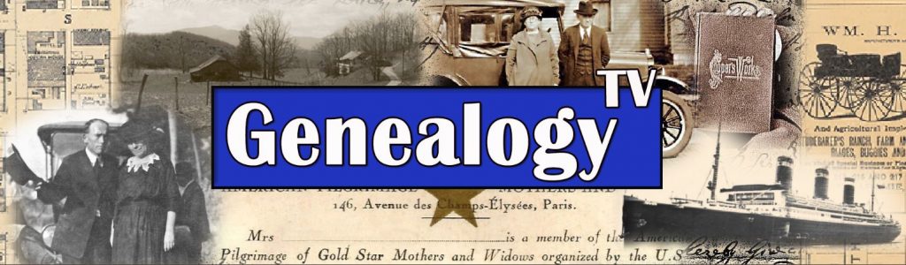 Genealogy TV logo and banner.