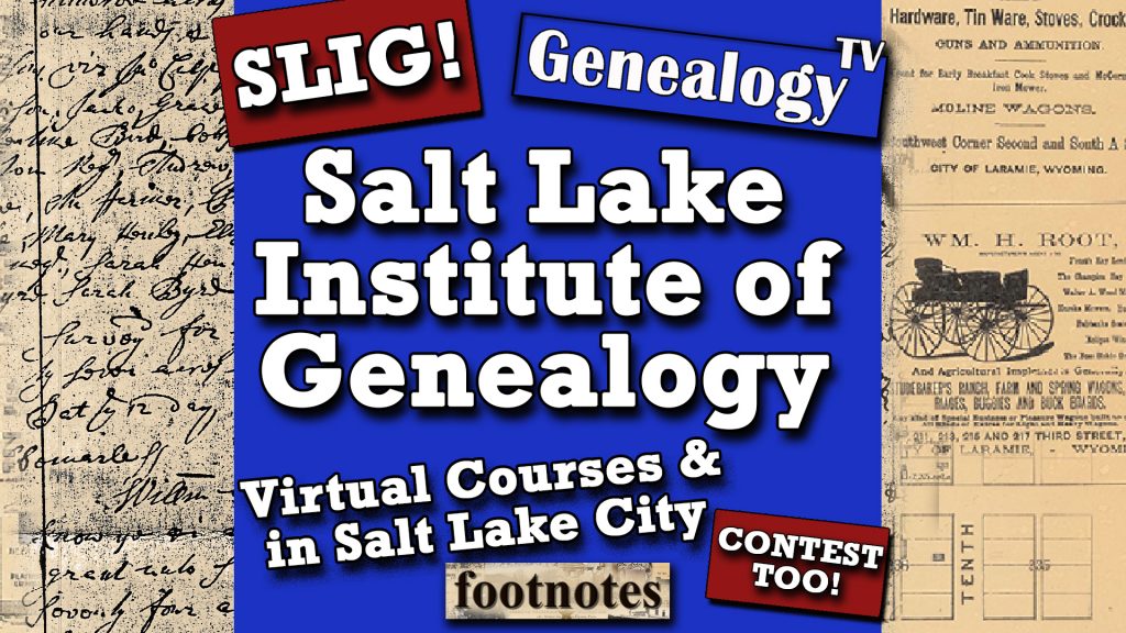 Salt Lake Institute of Genealogy SLIG