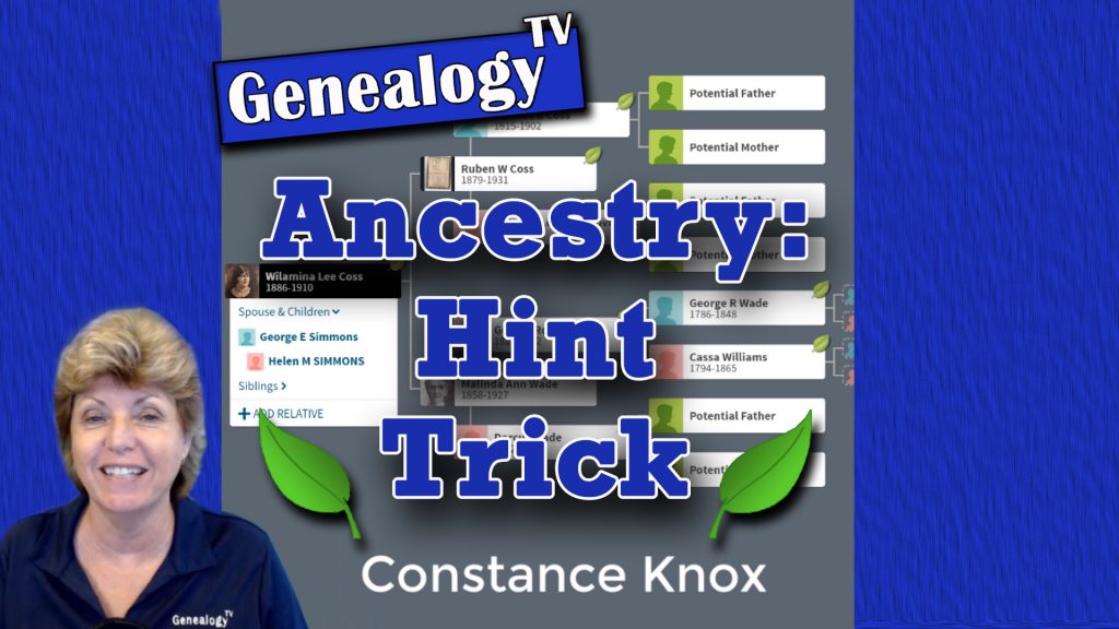 Ancestry.com: Hint Trick