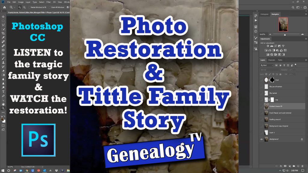 Photo Restoration & Tittle Family Story