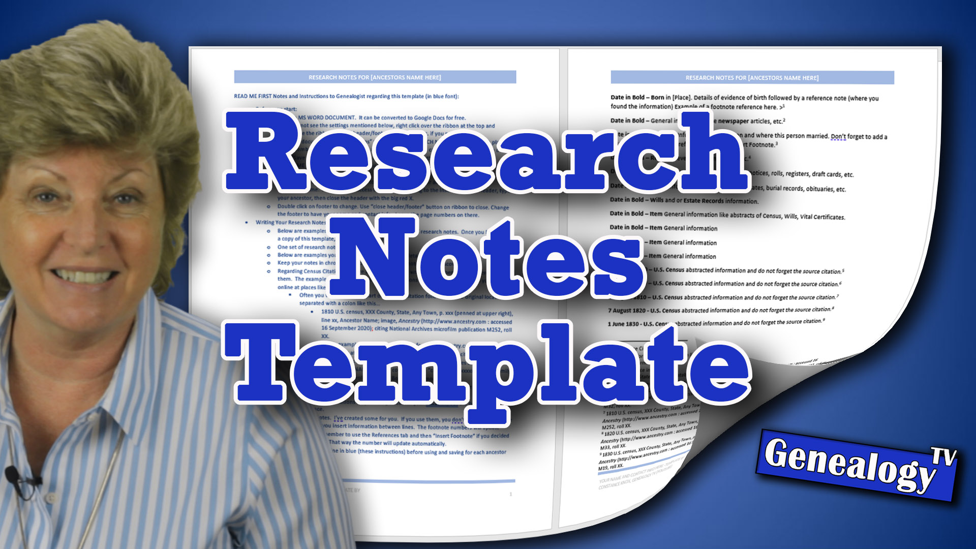 How to Create a Genealogy Research Notes Template in MS Word - Genealogy TV