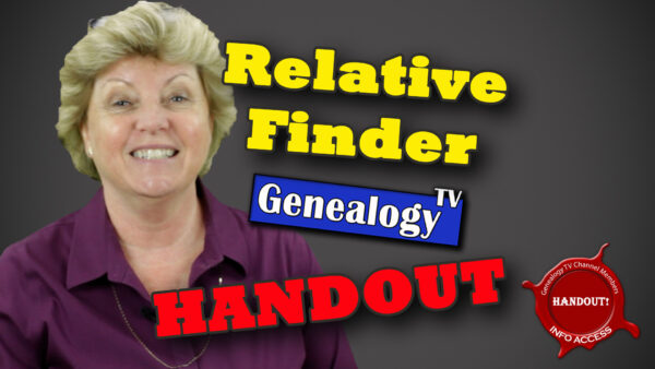 HANDOUT for Relative Finder - A Free Service of FamilySearch