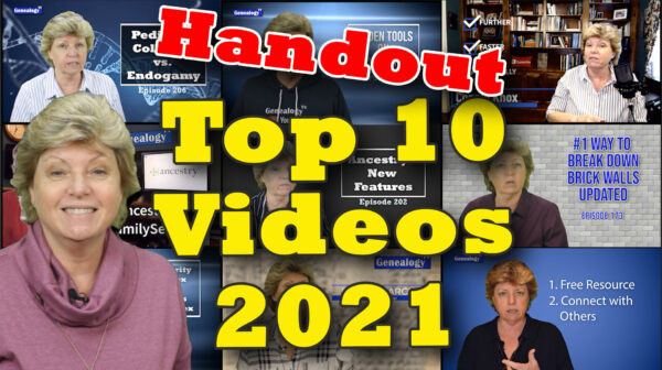 Top Ten Genealogy TV Videos 2021 Handout Thumbnail